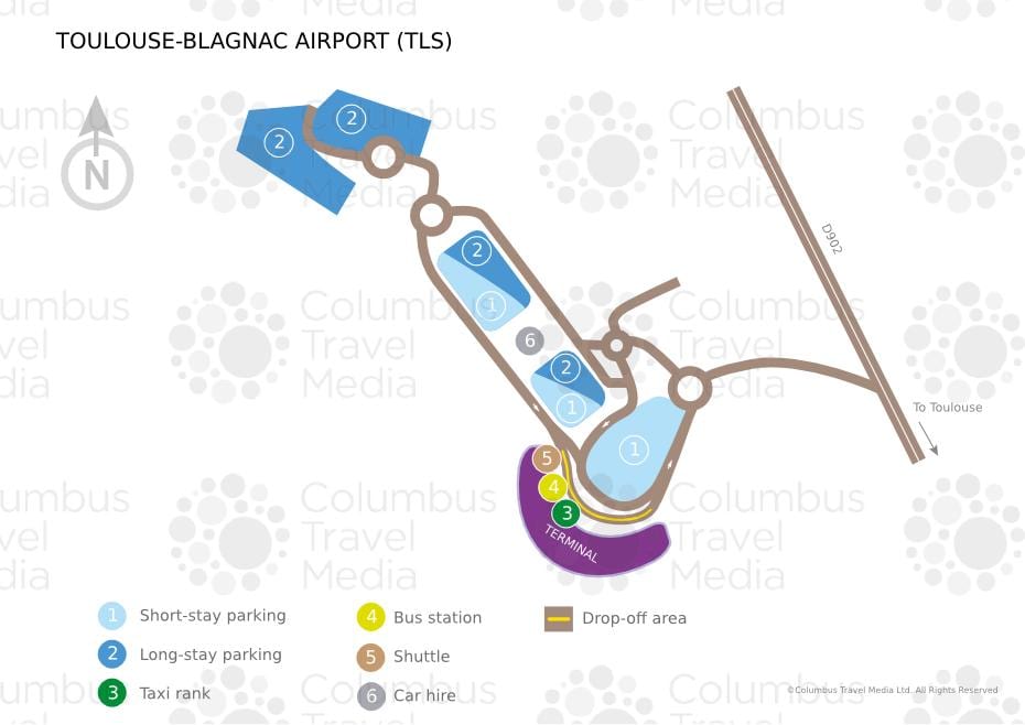 지도 Toulouse blagnac airport